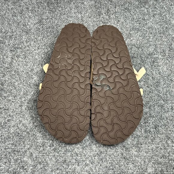 Birkenstock Mayari Sandals Womens Size 7 Cream Birko-Flor Buckle Strap Flip Flop - Picture 10 of 12